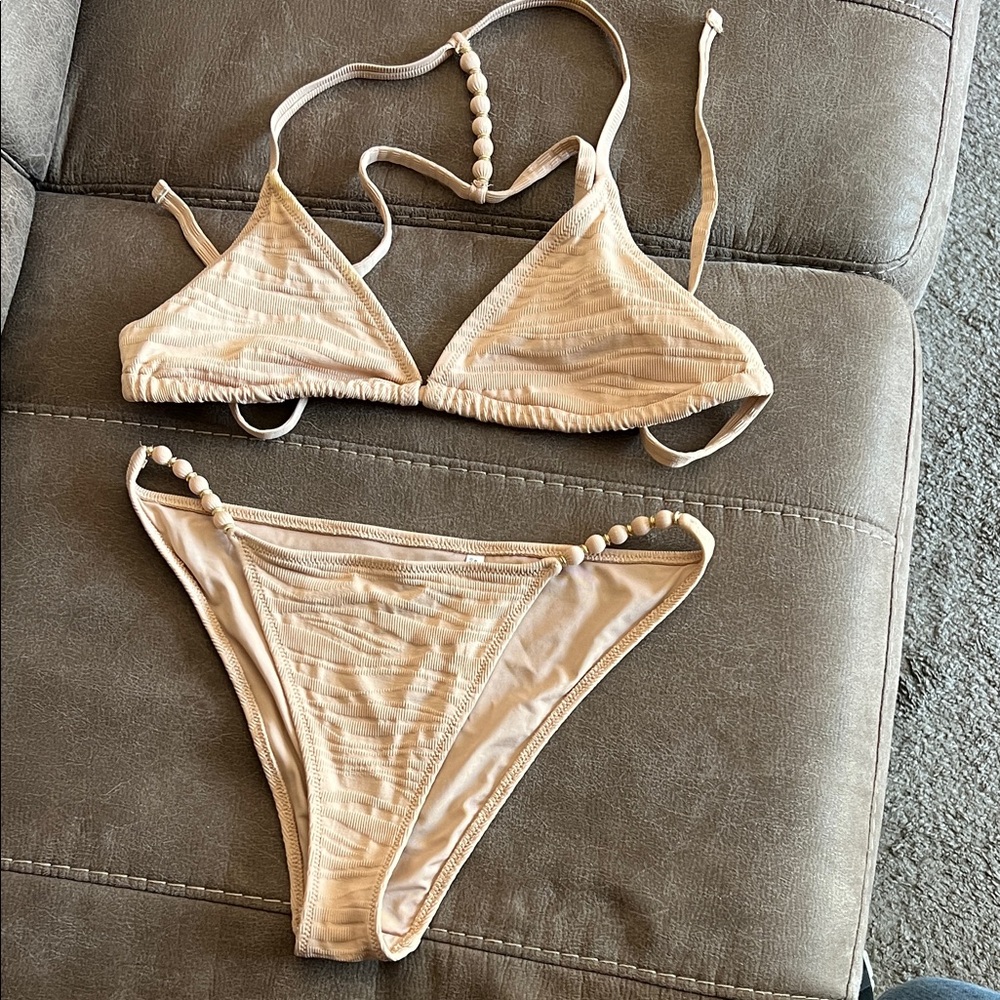 Aerie Beige Bikini Set - Picture 2 of 2
